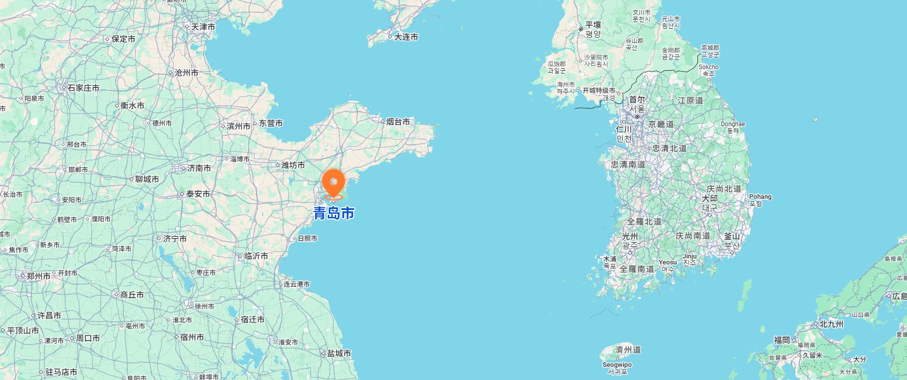 Qingdao headquarters location map